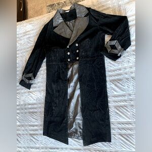 Black Pirate jacket - adult L- Halloween costume